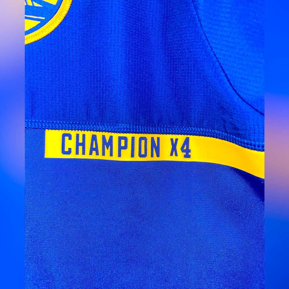 NBA Golden State Warriors 4X Champion Jacket Adifas Size Med. Perfect Condition - Picture 2 of 9